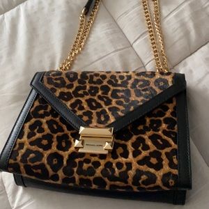 Michaels Kors Leopard Whitney Purse